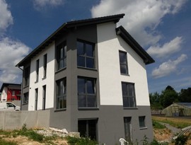 Grner GmbH Referenz Wohnhaus Hadamar: Innenputz; Auenputz & Malerarbeiten