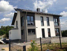 Grner GmbH Referenz Wohnhaus Hadamar: Innenputz; Auenputz & Malerarbeiten